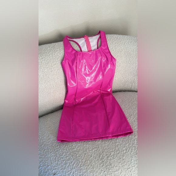 Pink Women's Latex  Dress - Picture 1 of 2